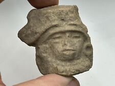 Very Nice Pre-Columbian Pottery Face Human Head Effigy Statue Idol Doll