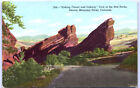 Postcard Co Sinking Titanic And Iceberg Park Of The Red Rocks Colorado N3