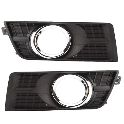 Pair Left & Right Side Fog Light Cover Bezel Chrome For Cadillac SRX 2010-2016 Foto 1 de 4