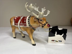 Cow Parade figurine Moodolph Westland Gifts 9147 2002 Retired Rudolph New - Picture 1 of 6