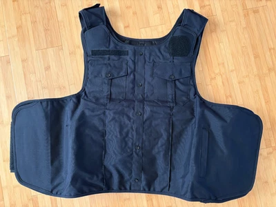 Camisa uniforme limpo SAFARILAND U1 armadura transportadora lateral aberta 2 bolsos 4XLT Drk azul marinho - Imagem 1 de 4