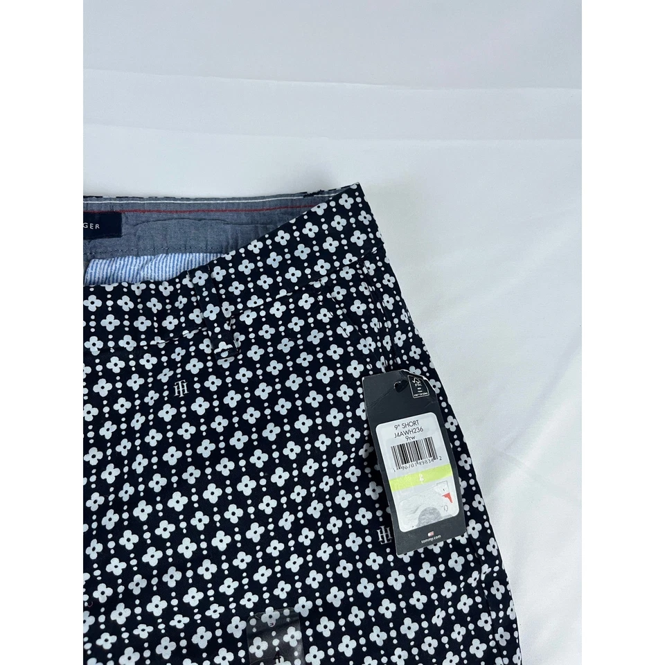 Tommy Hilfiger Mujer Negro Estampado Floral Hollywood Corto Talla 4 Foto 1 de 4