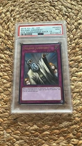 PSA 9 YU-GI-OH SOLEMN JUDGMENT ULTIMATE RARE HOLO OP12-EN003 - Picture 1 of 2