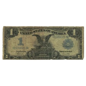1899 Black Eagle Silver Certificate Low Grade Cull Paper Currency - Picture 1 of 2