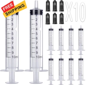 10ml Syringe Without Needle - 10 ml Small Plastic Syringes Sterile...  - Picture 1 of 8