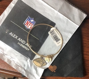 Neu mit Etikett Alex Ani NFL New England Patriots Pats goldfarbenes Armband Etui Football - Bild 1 von 1