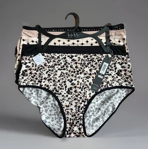 Nicole Miller superweicher Vollslip Höschen 5 Stück Polyester Gr. XL NEU - Bild 1 von 4