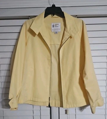 Chaqueta antiniebla London vintage para hombre 40 amarilla bombardero ligera informal correa para la barbilla Foto 1 de 4