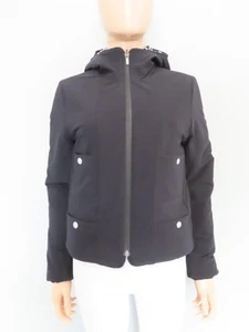 CHANEL Black/White Reversible Down Puffer Jacket F 34/US 2 - Picture 1 of 20
