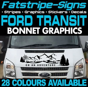 para adaptarse a FORD TRANSIT ADVENTURE FURGONETA CÁMPER CAPÓ PEGATINAS GRÁFICAS MK6/7 - Imagen 1 de 2