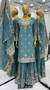 Nuevo Vestido de Fiesta Bollywood Paquistaní Eid Salwar Kameez Listo para Usar Traje Boda - Imagen 1 de 14