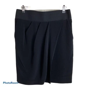 Club Monaco Black Tulip Size 6 Pencil Skirt 00300482 Stretch Band Waist - Picture 1 of 6