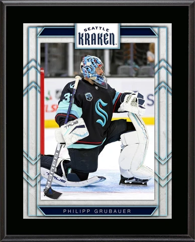 Philipp Grubauer Seattle Kraken 10.5" x 13" Sublimated Player Plaque Cover
