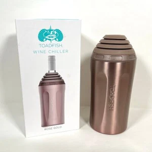 NEW! Toadfish Stainless Wine Chiller Rose Gold - Picture 1 of 5