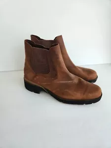 Stivali corti Timberland Chelsea donna rodeo 8 pelle cammello ottime condizioni country western - Foto 1 di 5