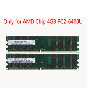 4GB 8GB 2x4GB DDR2 PC2-6400 800MHZ 240pin 2Rx4 DIMM Desktop Memory AMD CPU - Picture 1 of 11