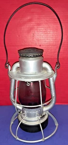 Vintage Dietz Red Glass NYCS RR Lantern w / Handle - Picture 1 of 13