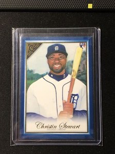 CHRISTIN STEWART DETROIT TIGERS 2019 TOPPS GALLERY #80 BLUE #’d 50/50 RC