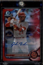 2022 Bowman Chrome National Convention Redemption Red Jordan Walker Auto /5