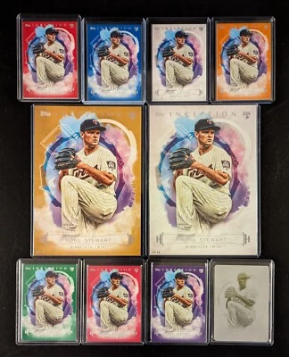 Kohl Stewart 2019 Inception 10 tarjetas novato radiocontrol arco iris lote con placa de impresión 1/1 Foto 1 de 4