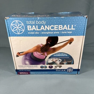 Bola de equilibrio de estabilidad Gaiam tono de entrenamiento corporal total parte superior del cuerpo apretar abdominales P2 Foto 1 de 4