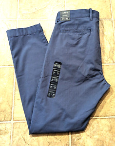 Pantalon chinois neuf J.Crew Factory taille 32/30 mince bleu an792 yfb1