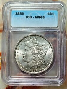 1889 Morgan Silver Dollar ICG MS65.  LOW SHIPPING!!