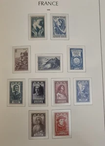24 Timbres FRANCE Année complète 1946 neufs sans charnières - Imagen 1 de 3