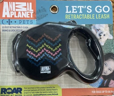 Animal Planet Let's Go Correa Retráctil 10 Pies Sistema de Freno y Bloqueo (G) Foto 1 de 2