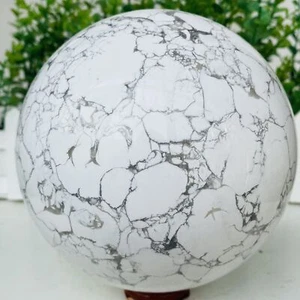 Natural white turquoise Sphere Quartz Crystal Ball Reiki Healing 3380g - Picture 1 of 11
