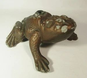 Vintage Gussmetall Frosch Kröte Garten Sprinkler getestet in gutem Zustand - Bild 1 von 11