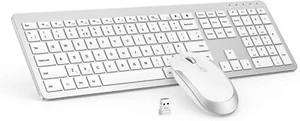 Kabelloses Tastatur und Maus Set, seenda Ultra Slim Leise USB Kabellose Tastatur a - Bild 1 von 8