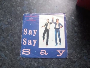 Michael Jackson 7" 45 RPM Record Say, Say, Say w/ Paul Mcartney R6062 - Picture 1 of 7