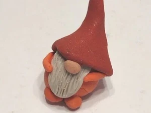 Wichtel Statue gesichtslose Zwerg Puppe Handarbeit Ornament skurrile Elfe Ton Basteln Neu - Bild 1 von 6