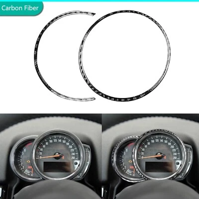 Cubierta de velocímetro de tablero de fibra de carbono real para Mini Cooper Countryman F60 17+ Foto 1 de 4