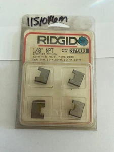 RIDGID #37900 - 1/8"-27 NPT 12- R -HSS -Pipe Dies - Right Hand - HSS - U.S. Made - Picture 1 of 1