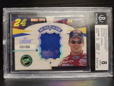 2002 Press Pass Eclipse Under Cover Jeff Gordon # 001 / 100 BGS 8 - Image 1 of 2