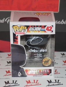 RAY PARK SIGNED/AUTOGRAPHED GI JOE SNAKE EYES 42 FUNKO POP W/ BAS COA C - Picture 1 of 8