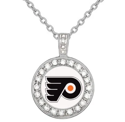 Philadelphia Flyers Womens 925 Sterling Silver Necklace With Pendant Gift D18 - Image 1 of 4