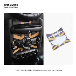PU Cigarette Console Panel Lighter Cover Trim Sticker for MINI COOPER R55-R61 O - Imagen 1 de 8
