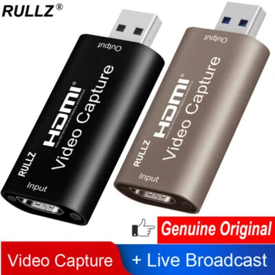 HDMI to USB 3.0 2.0 Audio Video Capture Card Game Record Box OBS Live Streaming - Image 1 of 4