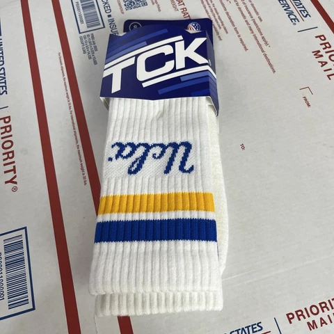 NWT Vintage TCK UCLA Bruins Socks Size 3-6 White Logo College Basketball USA Cover