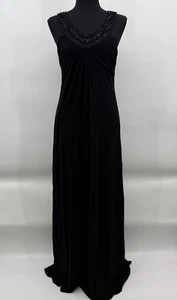 BCBGMaxazria Abito Donna Piccolo NUOVO Senza Maniche Perline Lungo Elasticizzato Sera Festa - Foto 1 di 11