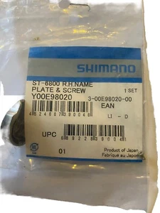 Shimano Ultegra ST-6800 STI Lever Name Plate & Fixing Screw Right - Picture 1 of 1