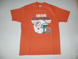 Miami Dolphins T-Shirt Size L 42-44 Vintage NFL - Picture 1 of 7