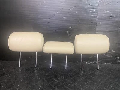 2008 LEXUS ES350 REAR LEFT CENTER RIGHT SEAT HEADRESTS TAN LEATHER LA05 - Imagem 1 de 4