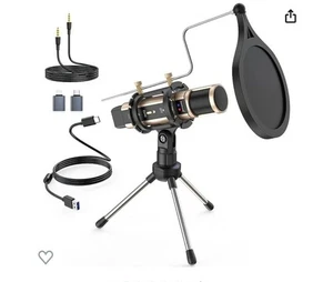 Zeal Sound Studio Recording Microphone Portable With Stand - Picture 1 of 2