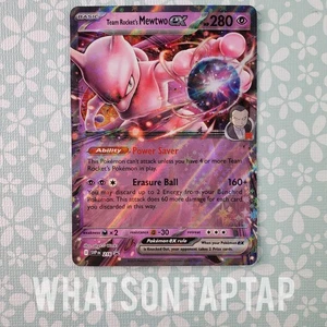 Tarjeta Pokémon Team Rockets Mewtwo Ex 216 Black Star Promo Team Rocket Tin LP - Imagen 1 de 2