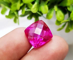 14.80 Ct Natural AAA+ Ceilán Zafiro rosa Cojín piedra preciosa suelta - Imagen 1 de 6