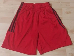 Adidas Sportshorts Jungen Größe Small 7 rot elastischer Bund Kordelzüge - Bild 1 von 1